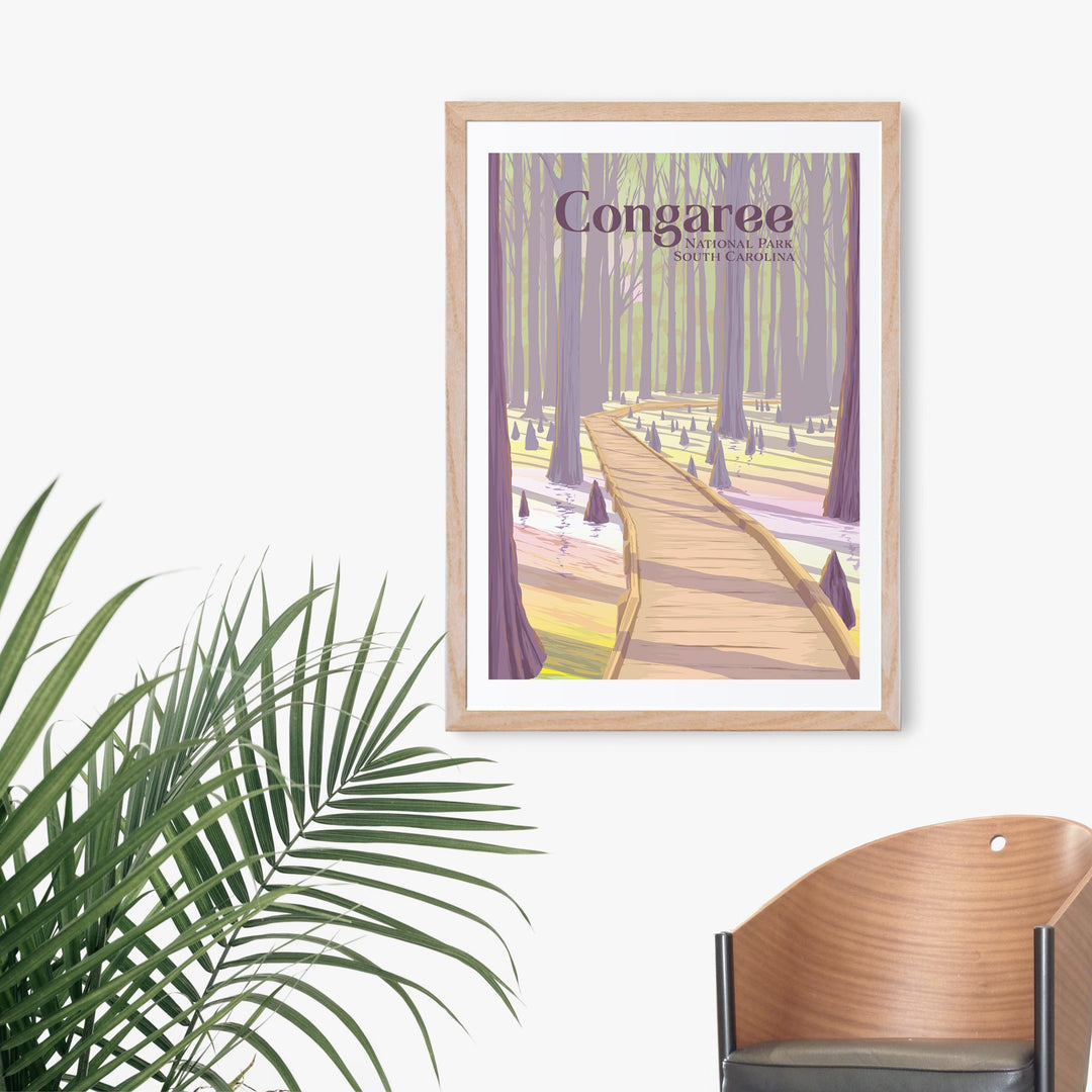 Congaree National Park Travel Poster