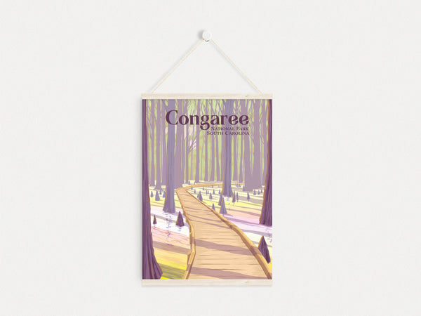 Congaree National Park Travel Poster