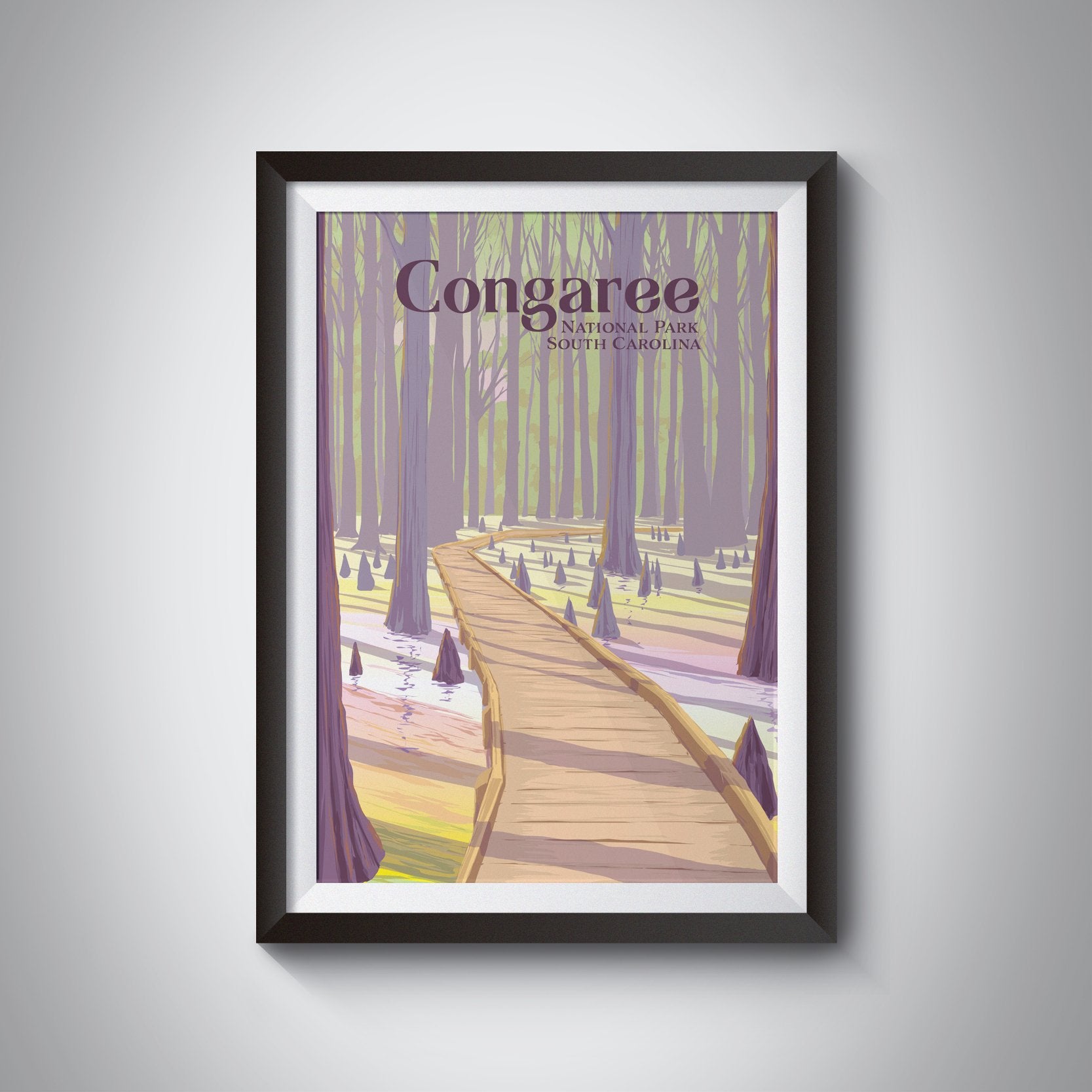 Congaree National Park Travel Poster