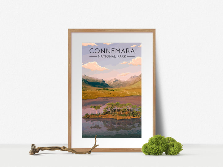 Connemara National Park Ireland Travel Poster