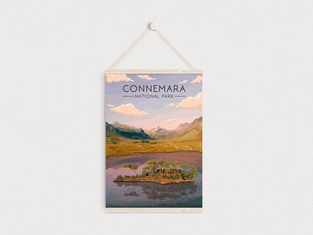 Connemara National Park Ireland Travel Poster