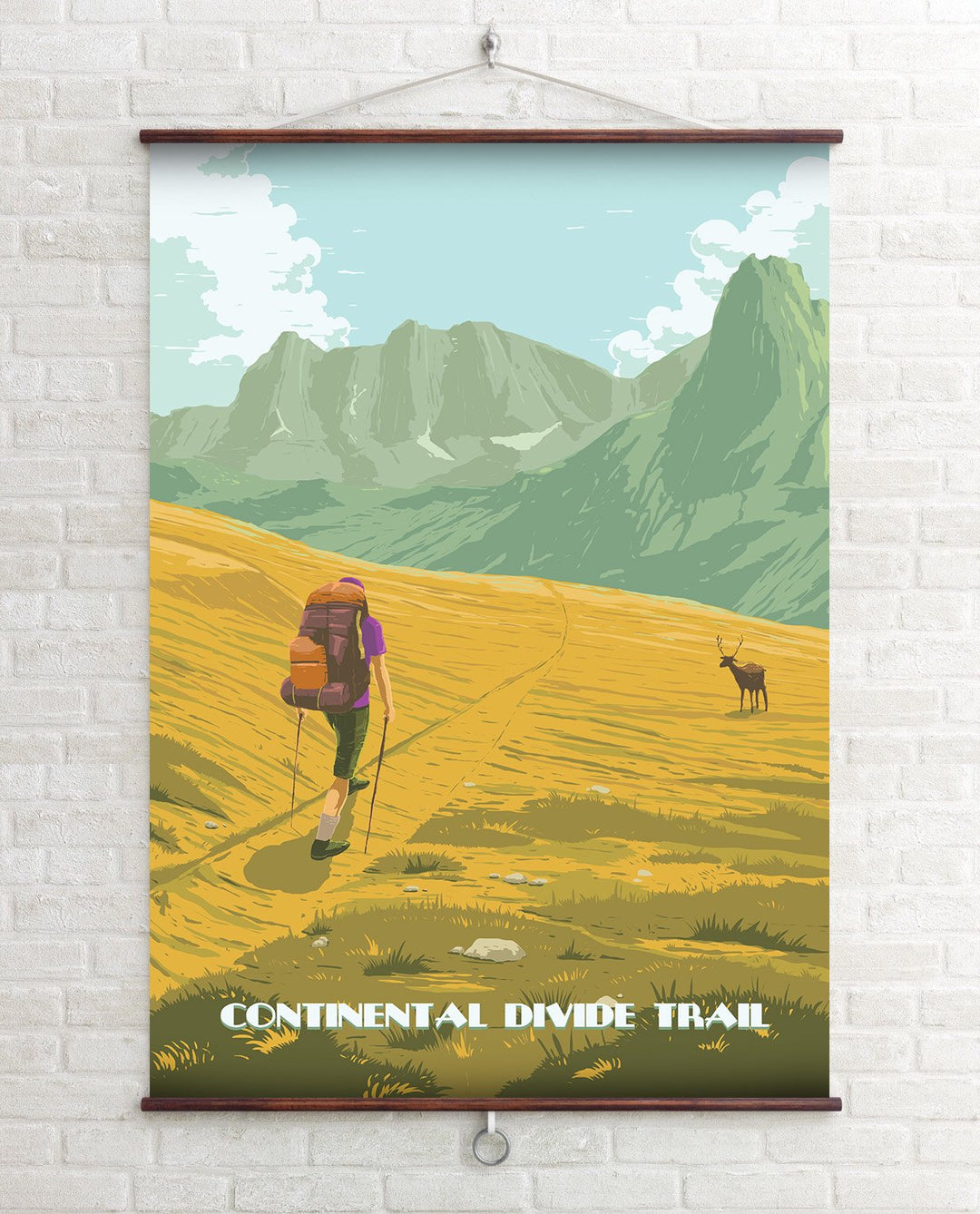 Continental Divide Trail Travel Poster