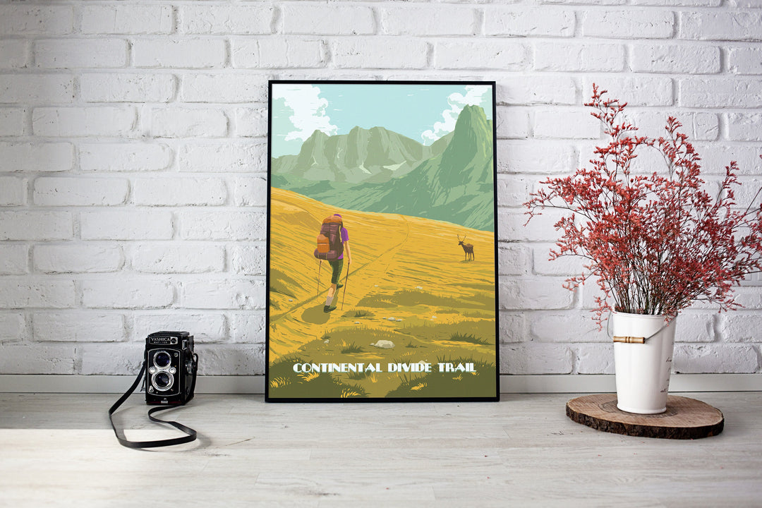 Continental Divide Trail Travel Poster