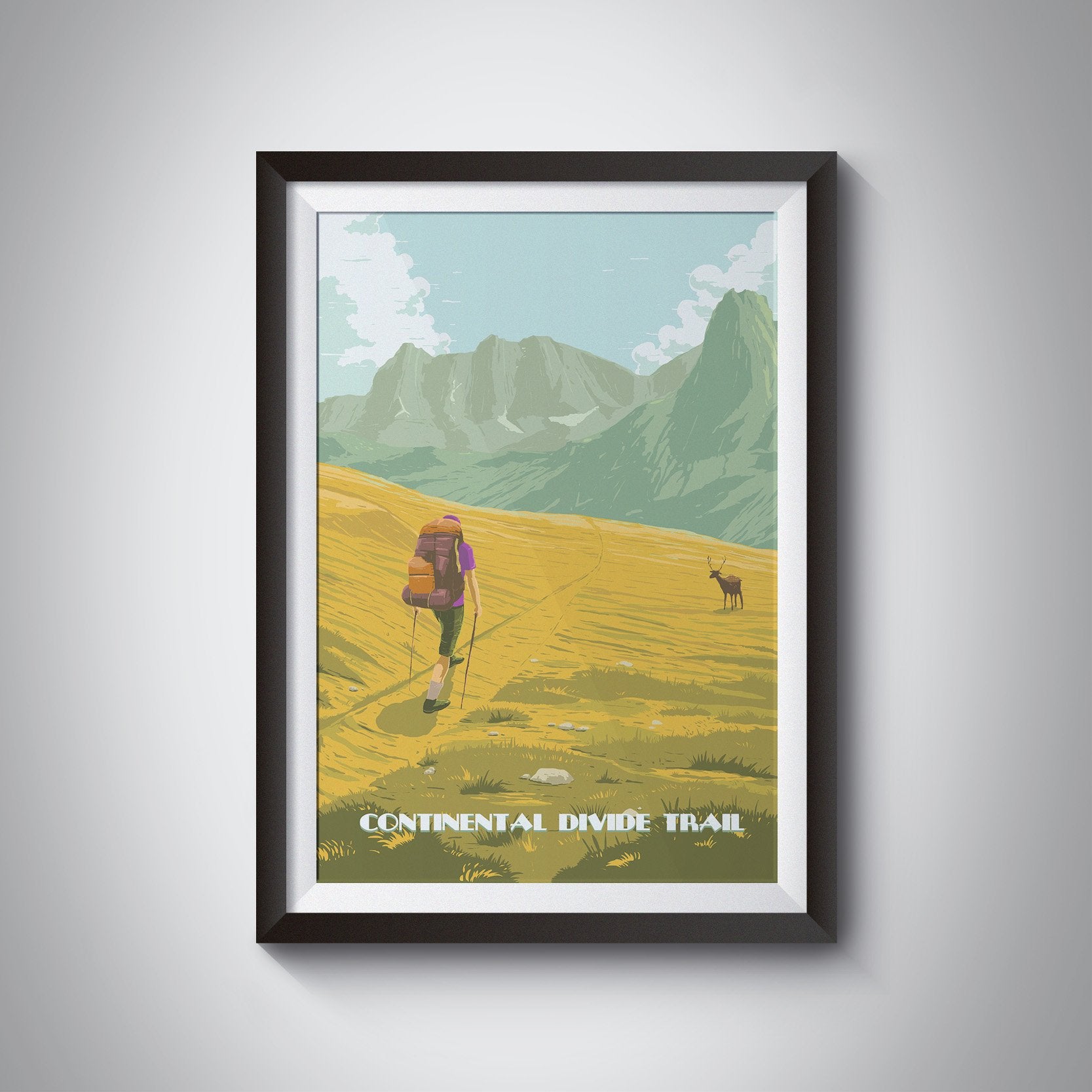 Continental Divide Trail Travel Poster