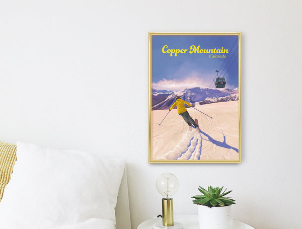 Copper Mountain Colorado Ski Resort Travel Poster