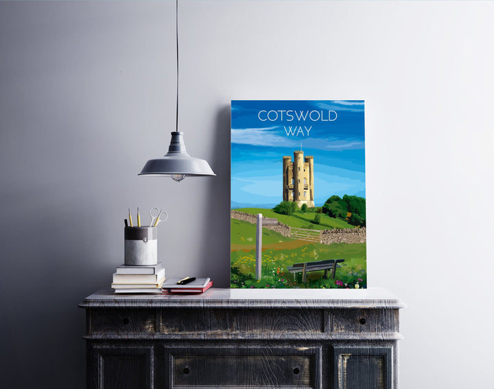 Cotswold Way National Trail Travel Poster