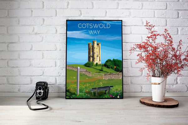 Cotswold Way National Trail Travel Poster