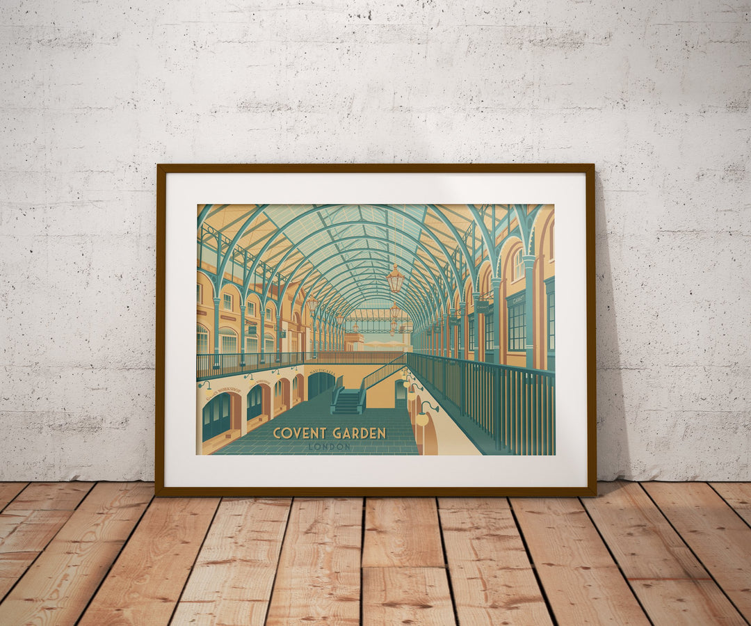 Covent Garden London Travel Poster