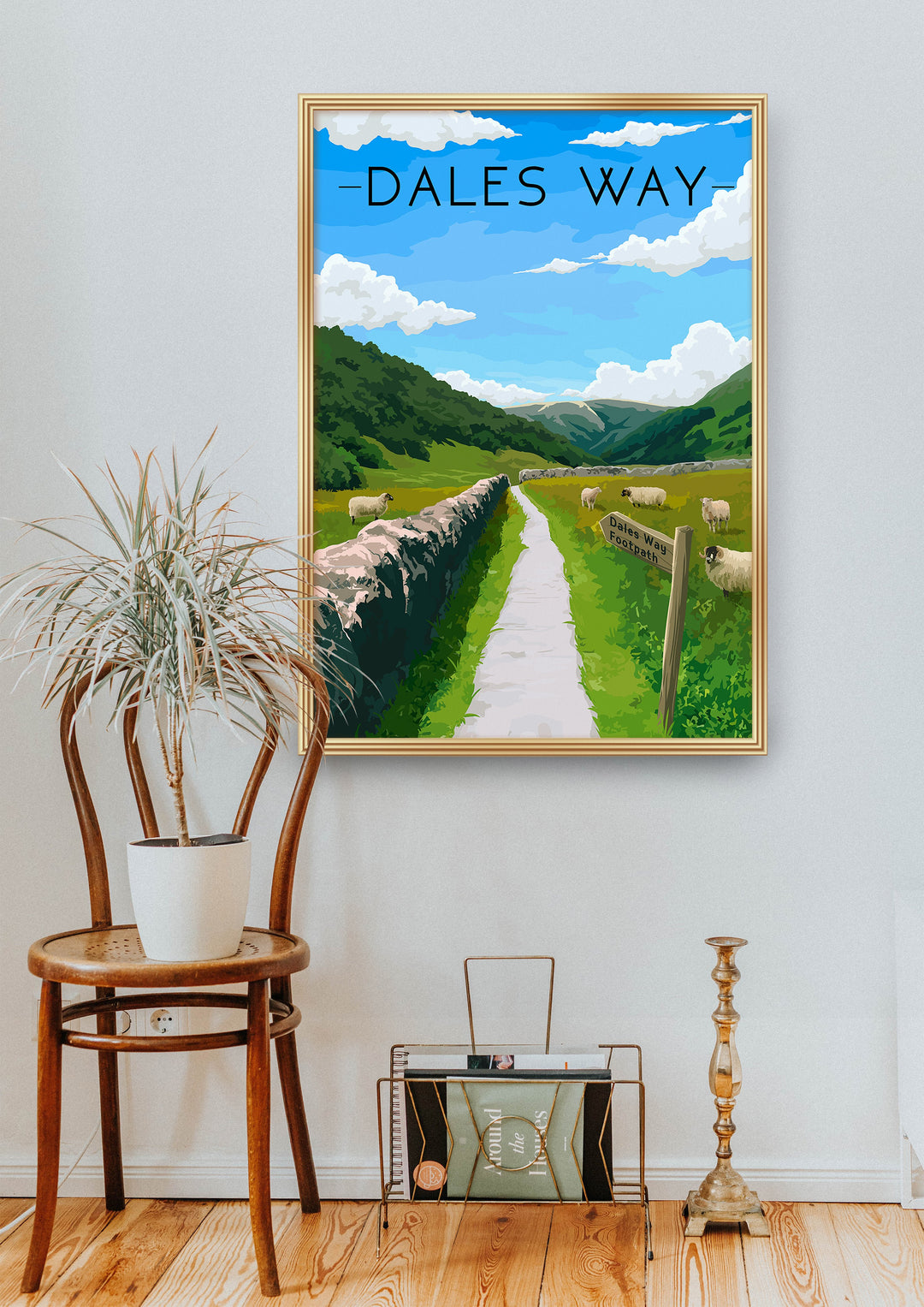 Dales Way Walking Trail Travel Poster