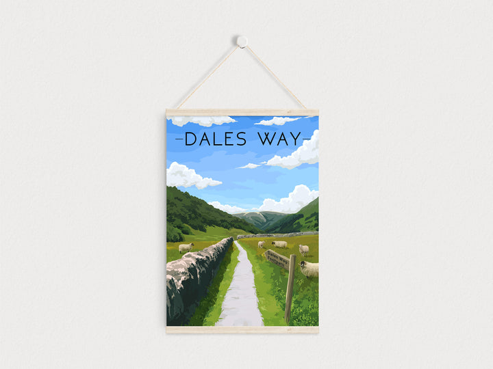 Dales Way Walking Trail Travel Poster