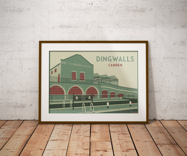 Dingwalls Camden London Travel Poster