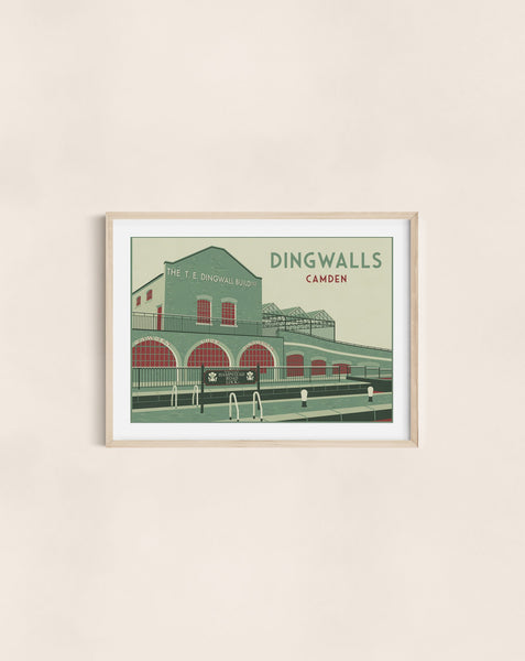Dingwalls Camden London Travel Poster