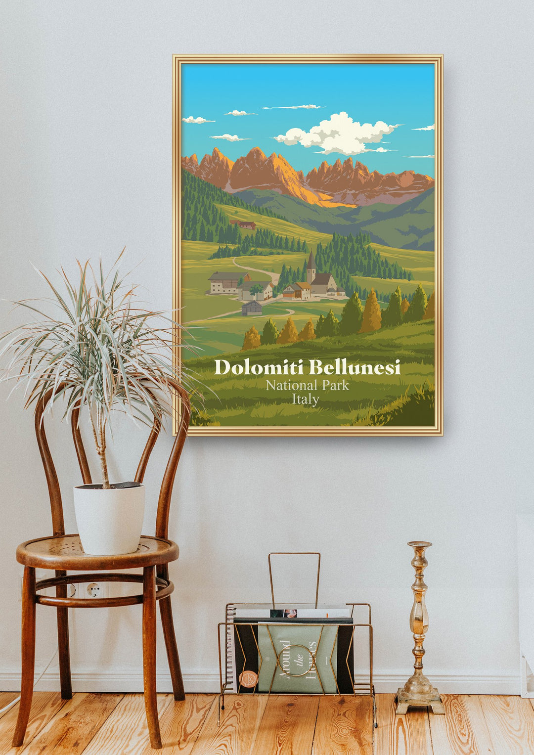 Dolomiti Bellunesi National Park Italy Travel Poster