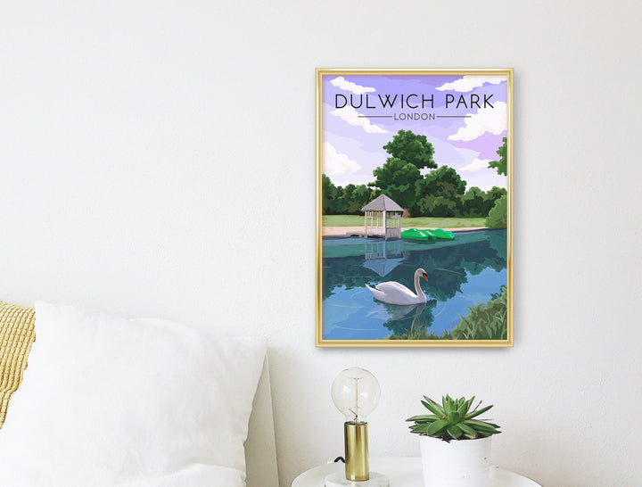 Dulwich Park London Travel Poster