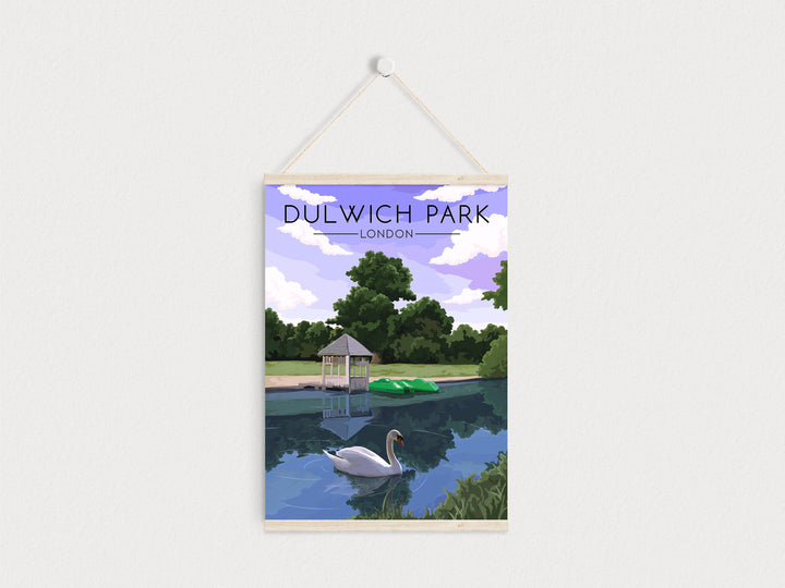 Dulwich Park London Travel Poster