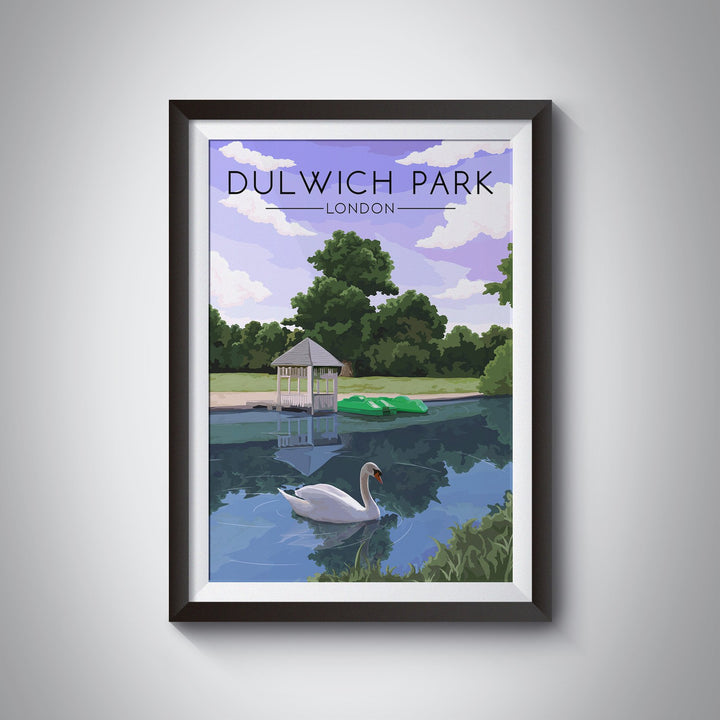 Dulwich Park London Travel Poster