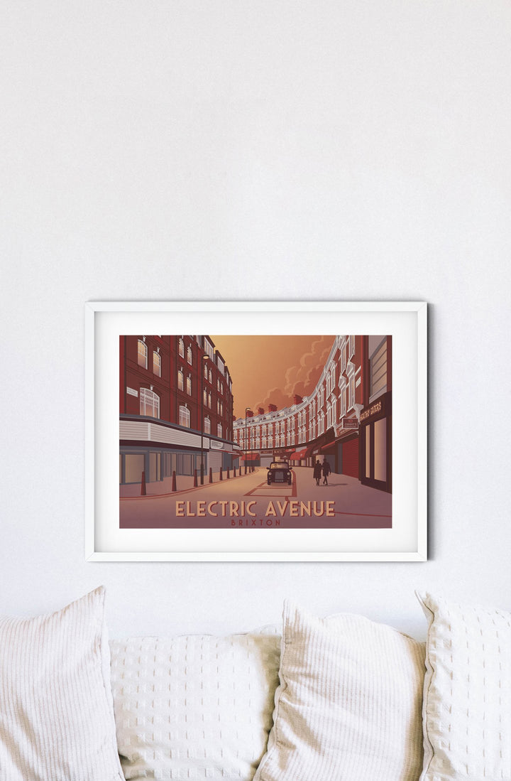 Electric Avenue Brixton Travel Poster