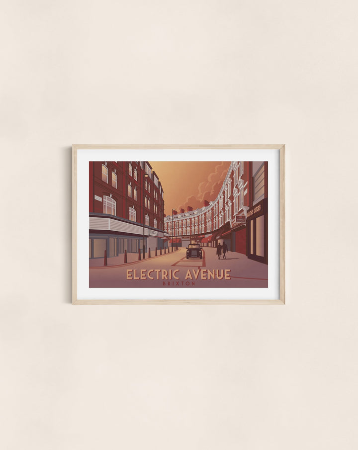 Electric Avenue Brixton Travel Poster