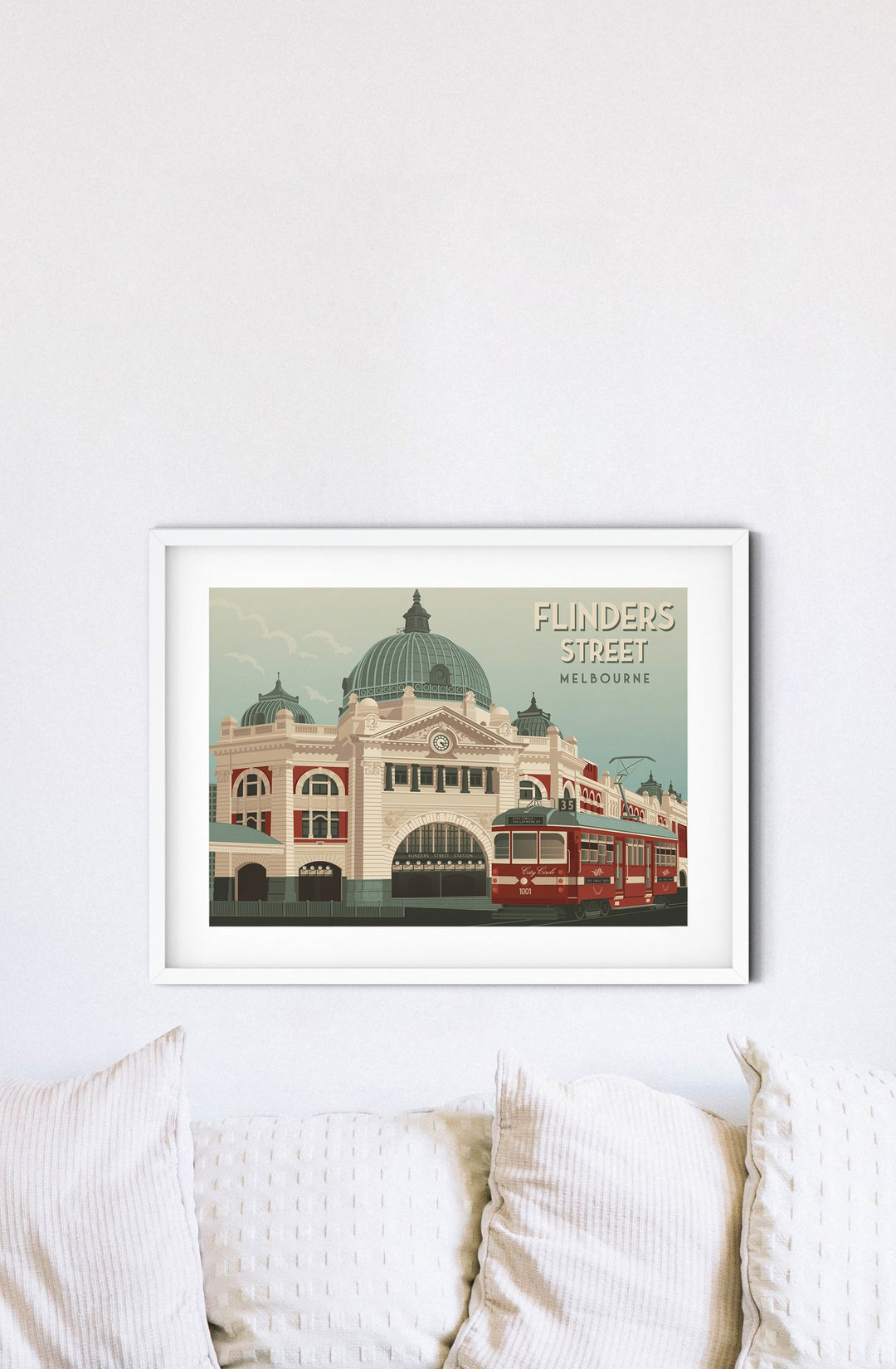 Flinders Street Melbourne Travel Poster