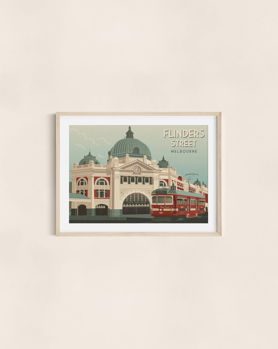 Flinders Street Melbourne Travel Poster