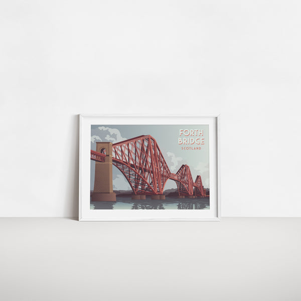 Forth Bridge Scotland Travel Poster