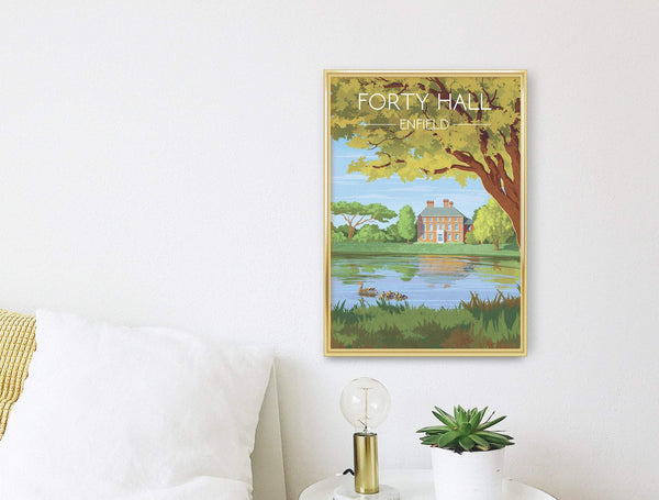 Forty Hall Enfield Travel Poster