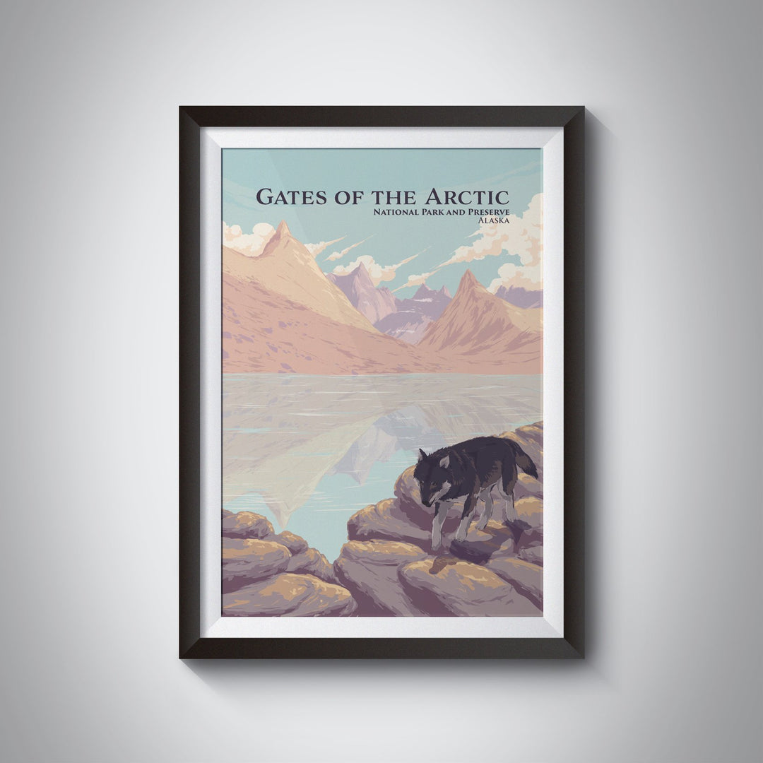 Gates of the Arctic National Park Travel Poster