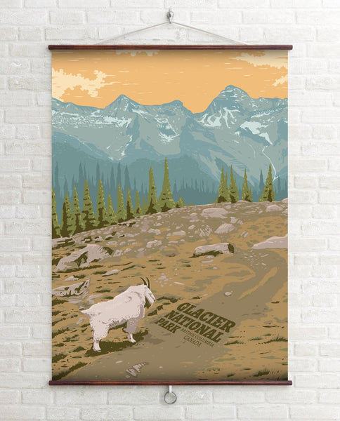 Glacier National Park Canada Travel Poster