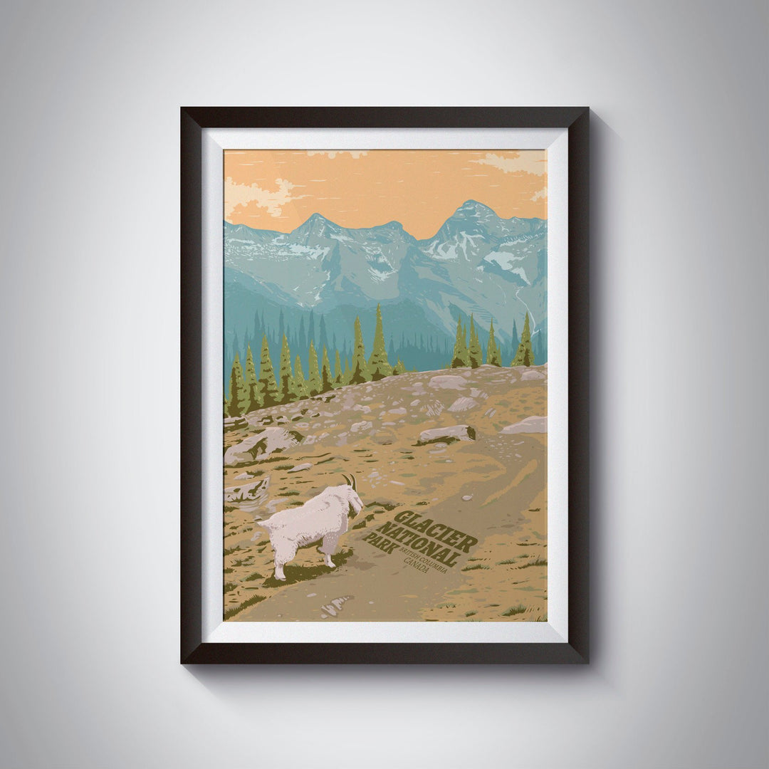 Glacier National Park Canada Travel Poster