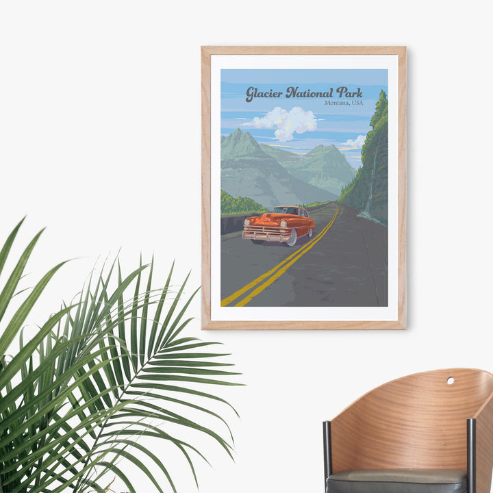 Glacier National Park Travel Poster