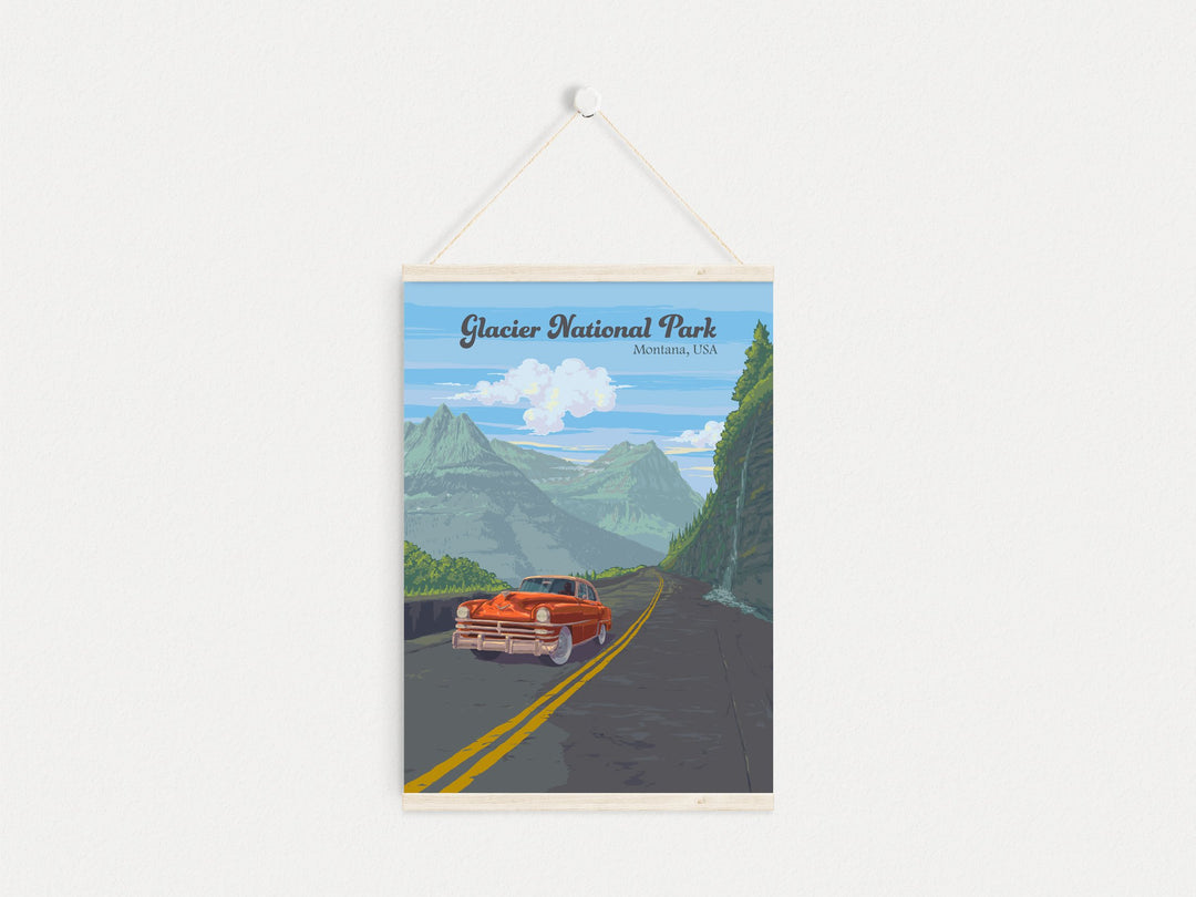 Glacier National Park Travel Poster