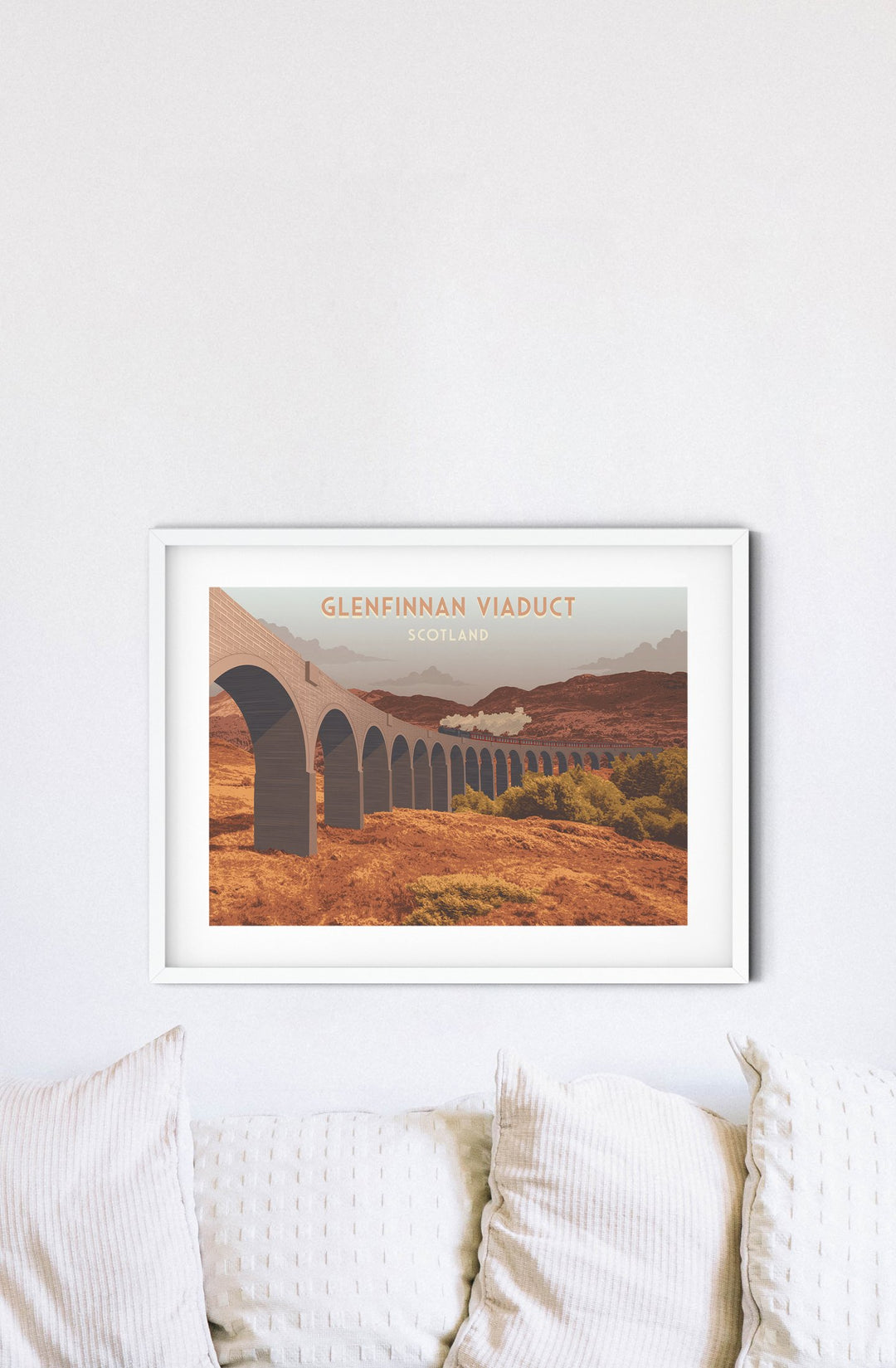 Glenfinnan Viaduct Scotland Travel Poster