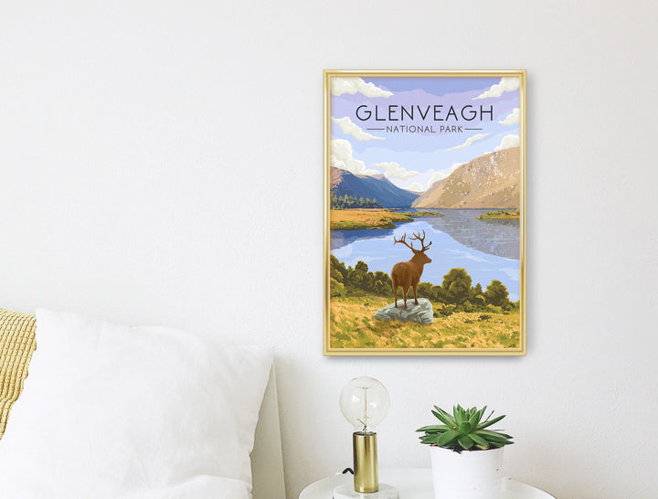 Glenveagh National Park Ireland Travel Poster