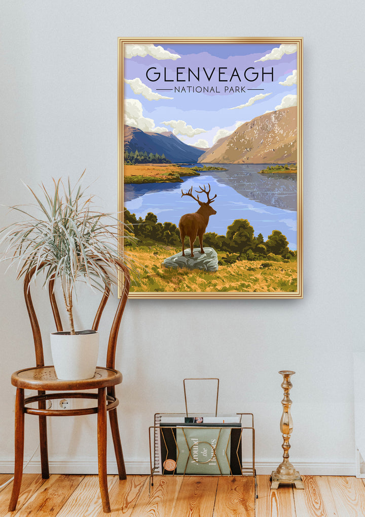 Glenveagh National Park Ireland Travel Poster