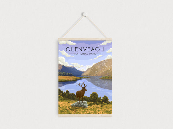Glenveagh National Park Ireland Travel Poster