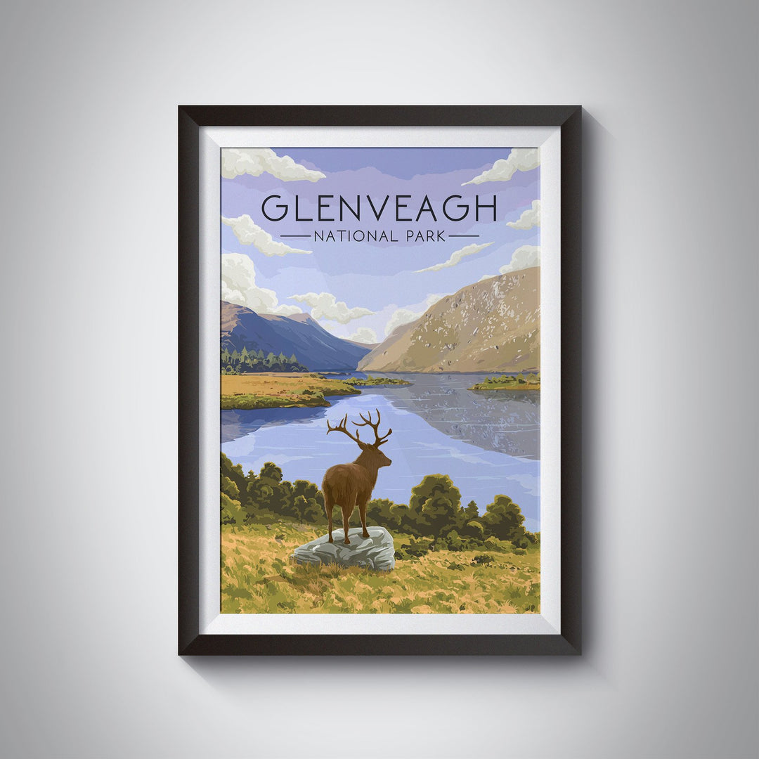 Glenveagh National Park Ireland Travel Poster