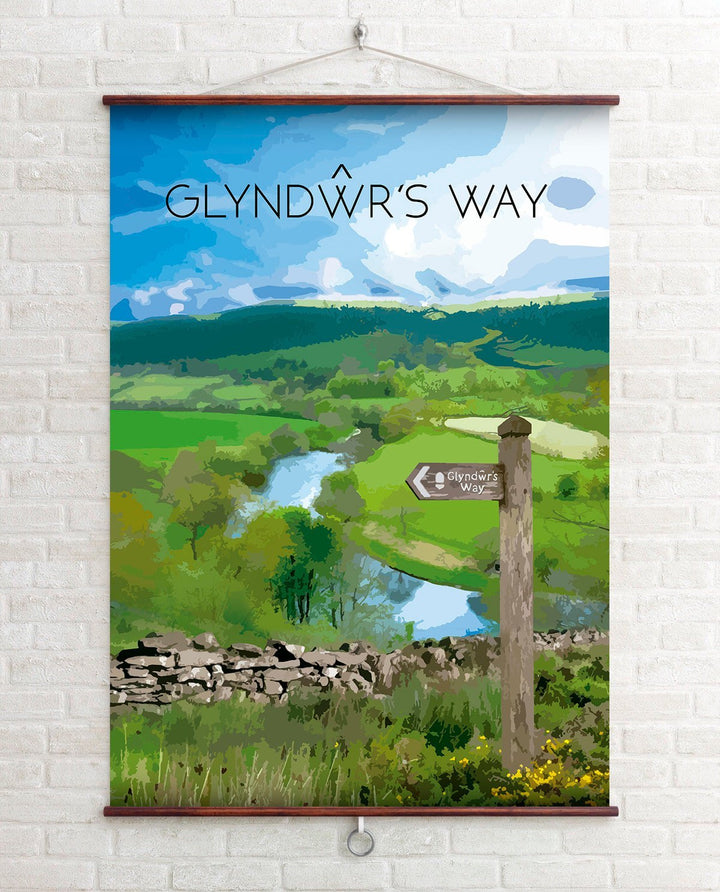 Glyndŵr's Way National Trail Travel Poster