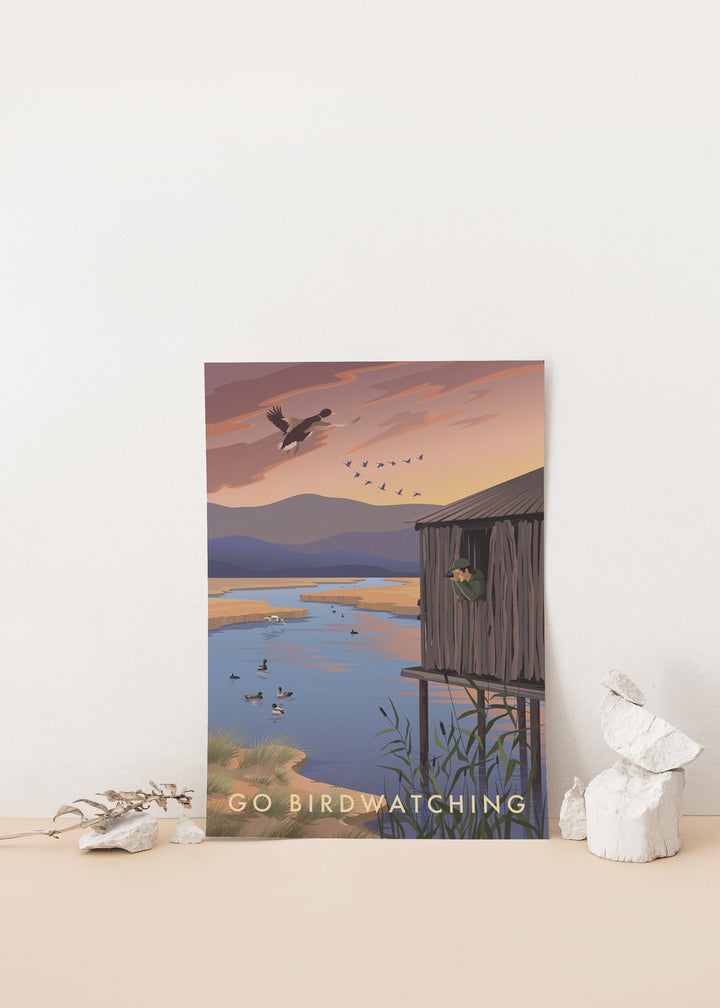 Go Birdwatching Travel Poster