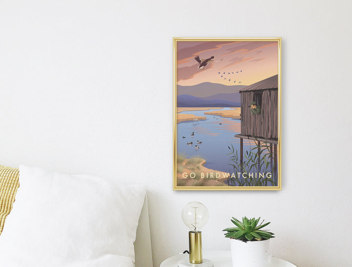 Go Birdwatching Travel Poster