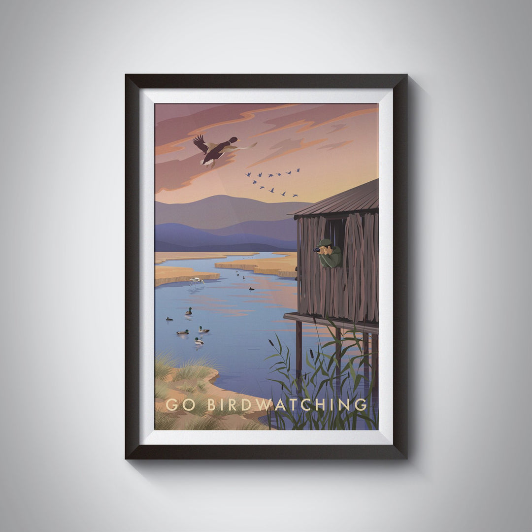 Go Birdwatching Travel Poster