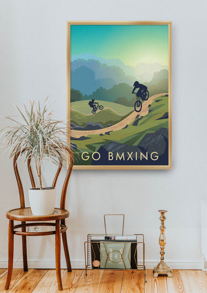 Go BMXing Travel Poster