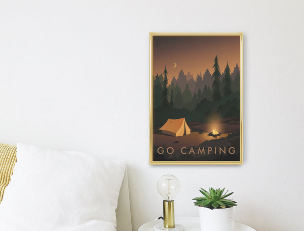 Go Camping Travel Poster