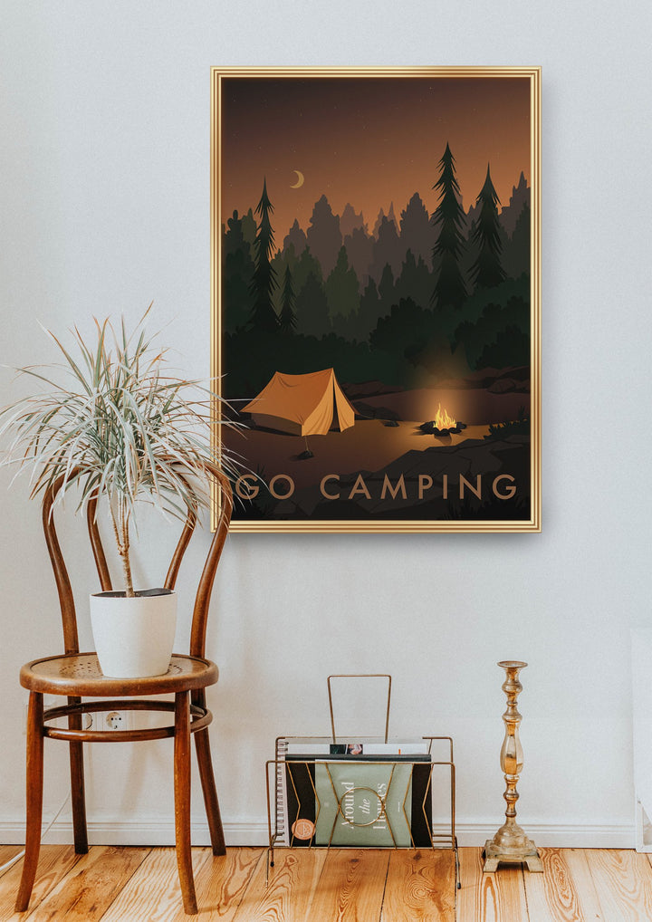 Go Camping Travel Poster