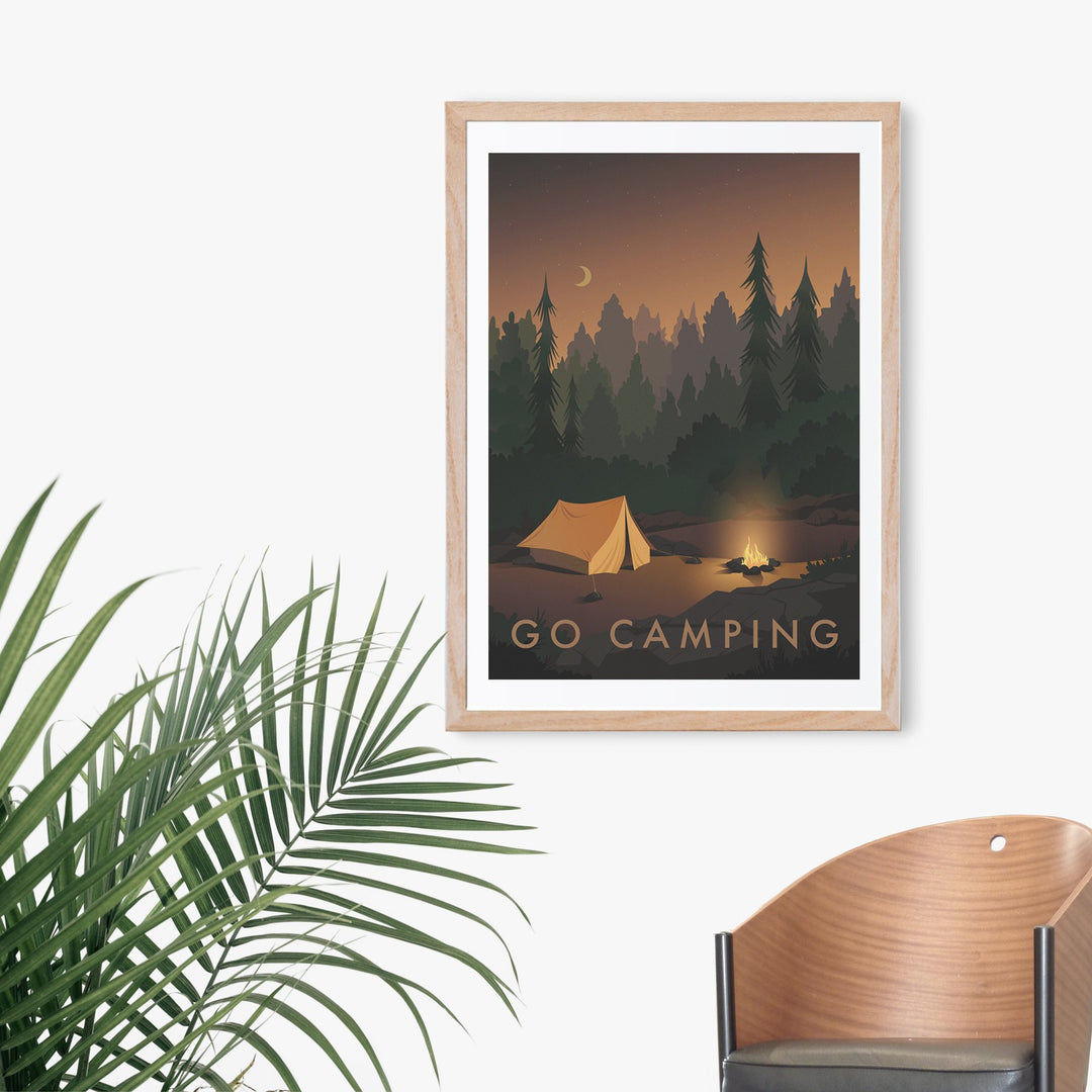 Go Camping Travel Poster