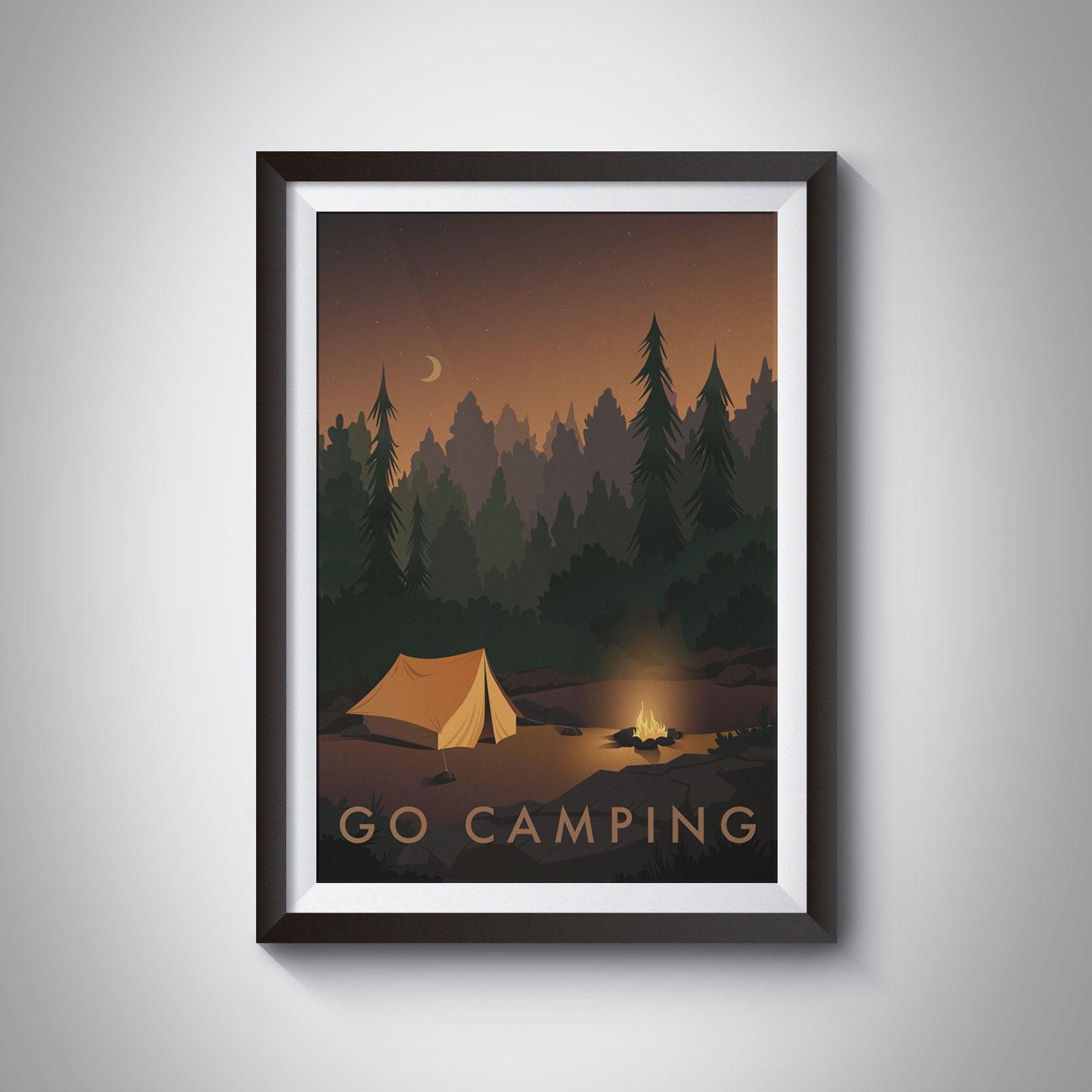 Go Camping Travel Poster