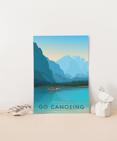 Go Canoeing Travel Poster