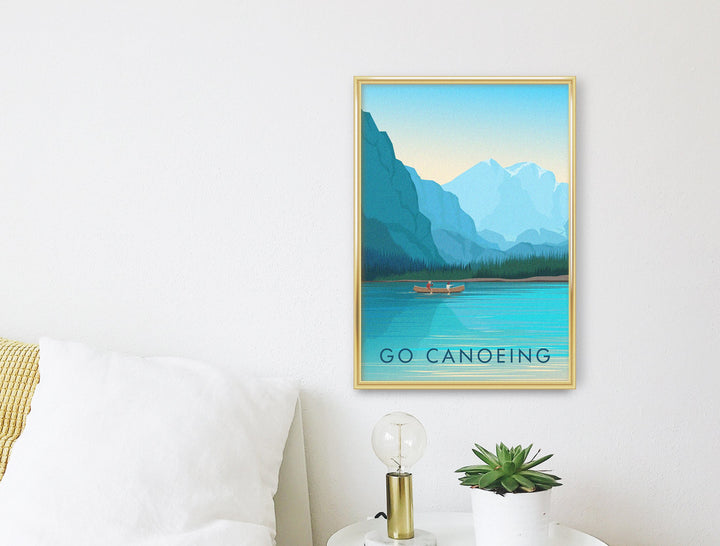 Go Canoeing Travel Poster