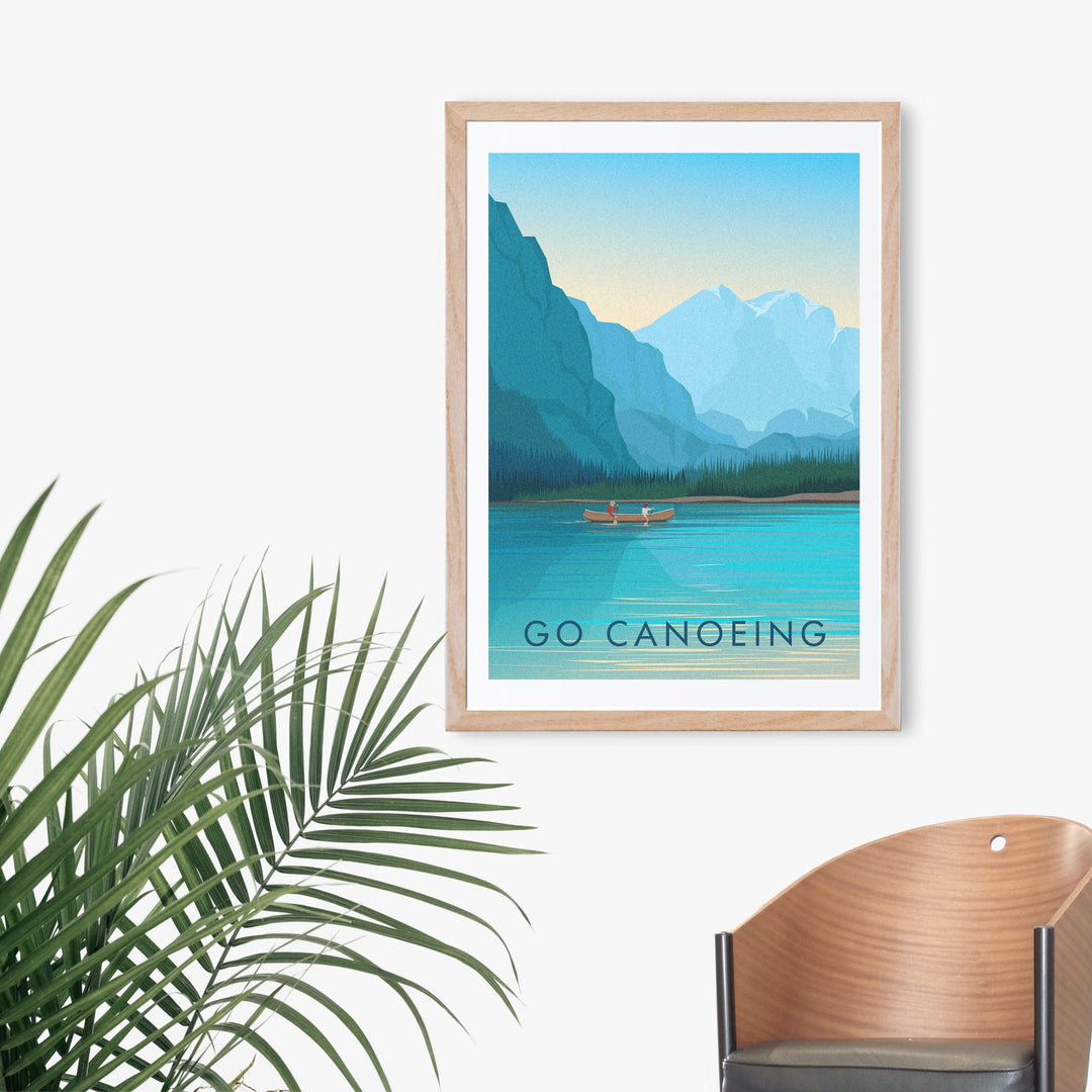 Go Canoeing Travel Poster