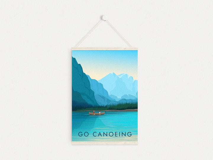 Go Canoeing Travel Poster