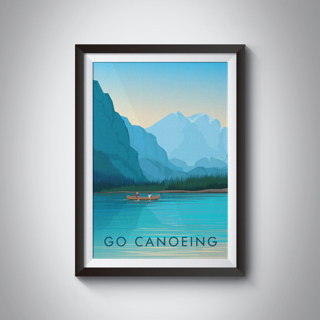 Go Canoeing Travel Poster